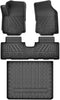 YITAMOTOR® Tapetes de piso con revestimiento de carga para Chevrolet Equinox 2018-2024 sin subwoofer trasero, 4 piezas