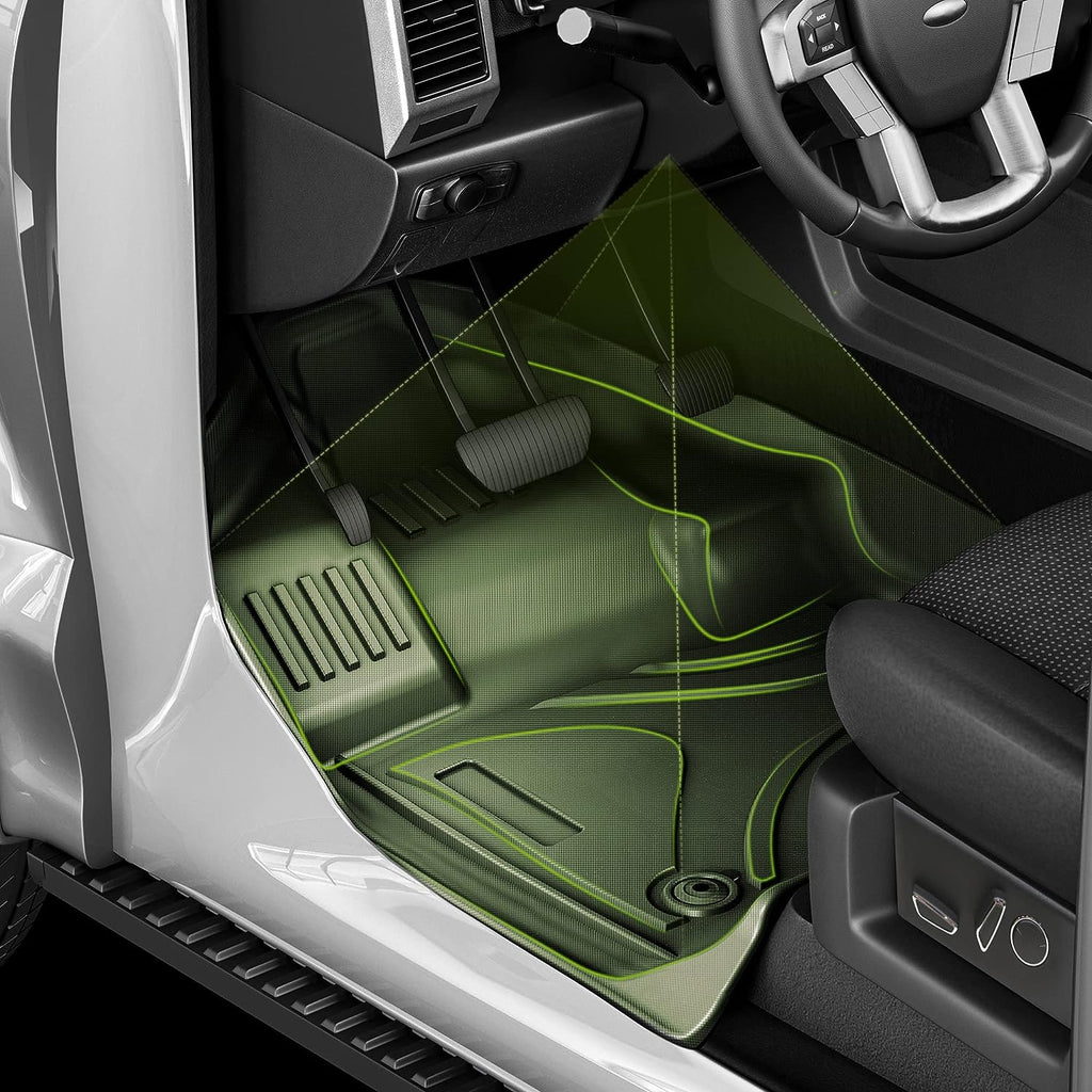 YITAMOTOR® Floor Mats For 2021-2024 Jeep Grand Cherokee L All Weather Waterproof Liner 5pcs