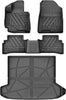 YITAMOTOR® Tapetes para piso para Hyundai Tucson 2022-2024 para todo clima, revestimiento de carga de primera y segunda fila, 4 piezas