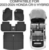 YITAMOTOR® Custom Fit All-Weather Floor Mats & Cargo Liner for 2023-2025 Honda CR-V Hybrid, TPE Floor Liners & Cargo Mat Full Set, Black