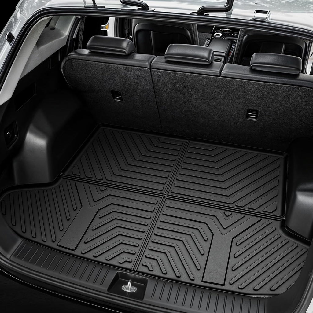 YITAMOTOR® Custom Fit All-Weather Floor Mats & Cargo Liners for 2018-2024 Chevrolet Traverse (7 Seats & 2024 Traverse Limited), TPE Rubber Car Mats, Traverse Accessories