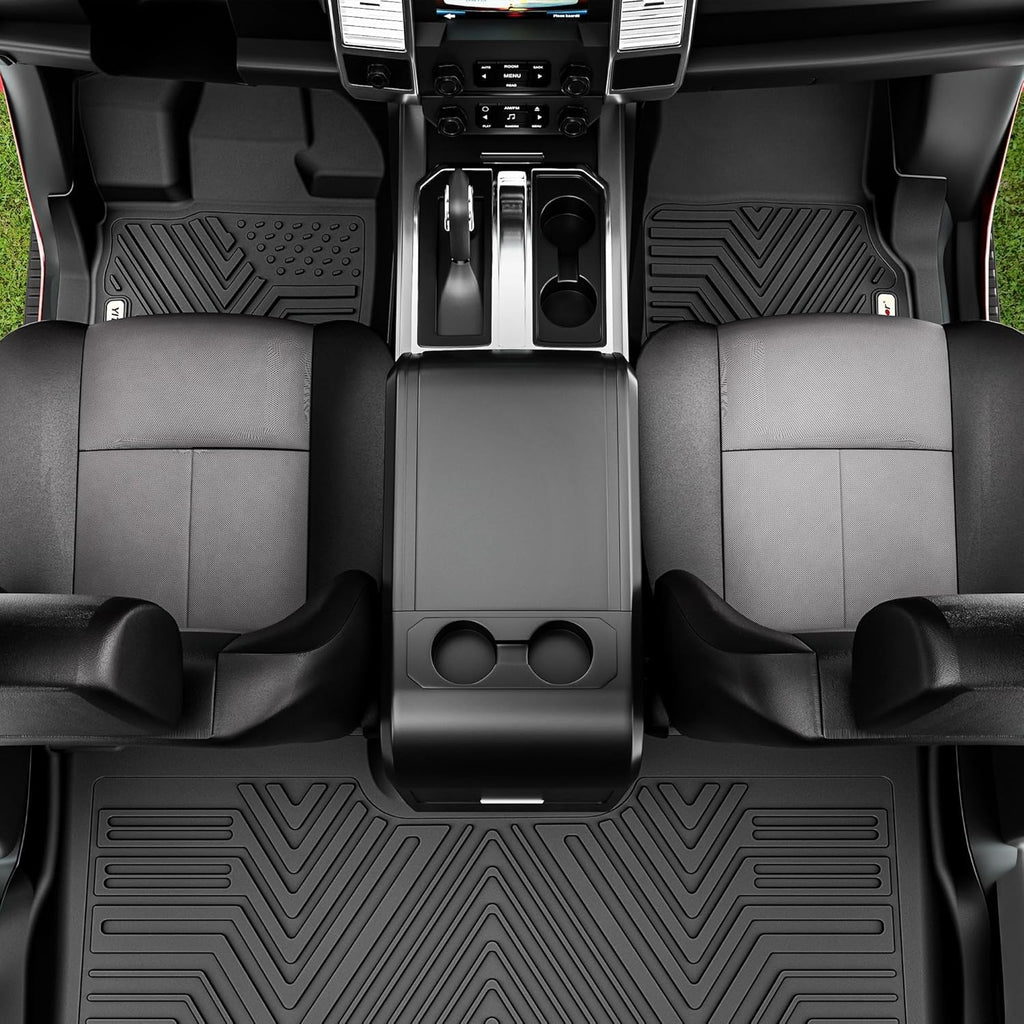 YITAMOTOR® Custom Fit All-Weather Floor Mats & Cargo Liners for 2018-2024 Chevrolet Traverse (7 Seats & 2024 Traverse Limited), TPE Rubber Car Mats, Traverse Accessories