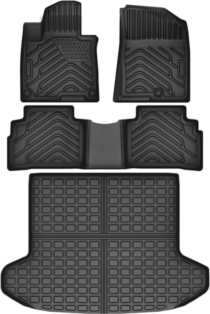 YITAMOTOR® Floor Mats for 2023-2024 Kia Sportage(Not Hybrid), All Weather Custom Fit for Kia Sportage Gasoline TPE Rubber Liners Set Sportage Waterproof Interior Accessories, Black
