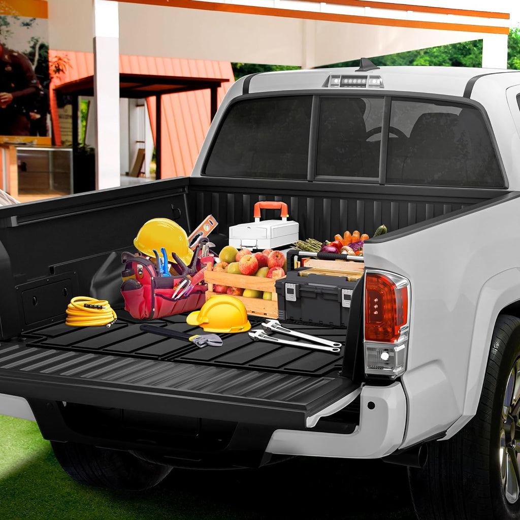 Bed Mat Compatible with 2022-2024 Toyota Tundra CrewMax Cab 5.5Ft Short Bed, Truck Bed Liner for Toyota Tundra Accessories, All Weather Protection Accessories Truck Bed Mats Bed Liners