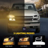 YITAMOTOR® LED 2007 Silverado Classic 2003-2006 Chevy Silverado Reemplazo de lentes transparentes faros delanteros + luces traseras