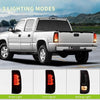 YITAMOTOR® LED 2007 Silverado Classic 2003-2006 Chevy Silverado Reemplazo de lentes transparentes faros delanteros + luces traseras