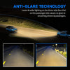 YITAMOTOR® For 2007-2011 Honda CRV CR-V Chrome Headlight Replacement Amber Corner Headlamps