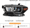 YITAMOTOR® Black Housing Headlights For 2016-2023 Toyota Tacoma Driver & Passenger Side