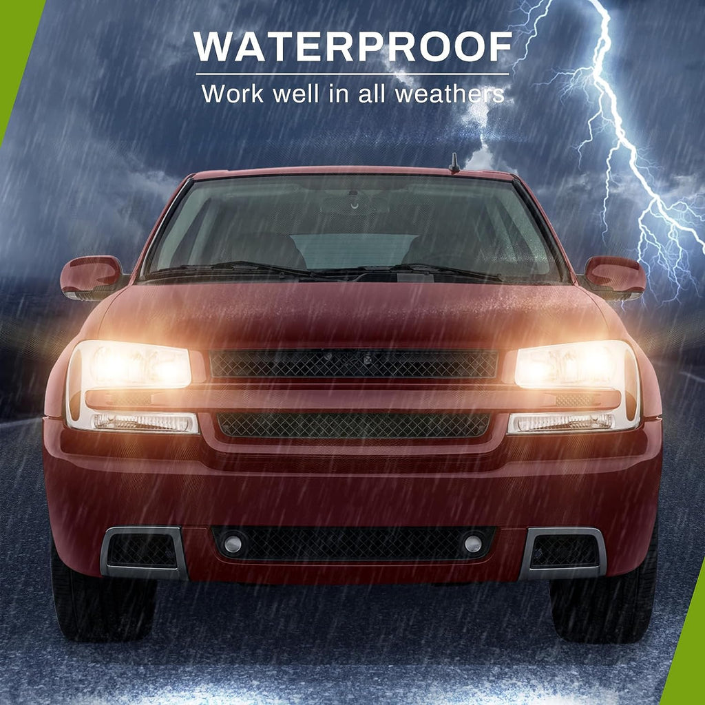 Conjunto de faros delanteros YITAMOTOR® para faros delanteros con carcasa cromada de repuesto para Trailblazer 2002-2009