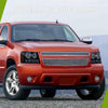 Conjunto de faros delanteros compatibles con Chevy Avalanche 2007-2013/07-14 Chevrolet Suburban Tahoe modelo halógeno de repuesto para camioneta SUV, carcasa negra, reflector ámbar, lente ahumada