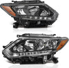 YITAMOTOR® Front Pair LED DRL Headlights Left Right Fit For 2014-2016 Nissan Rogue Headlamp