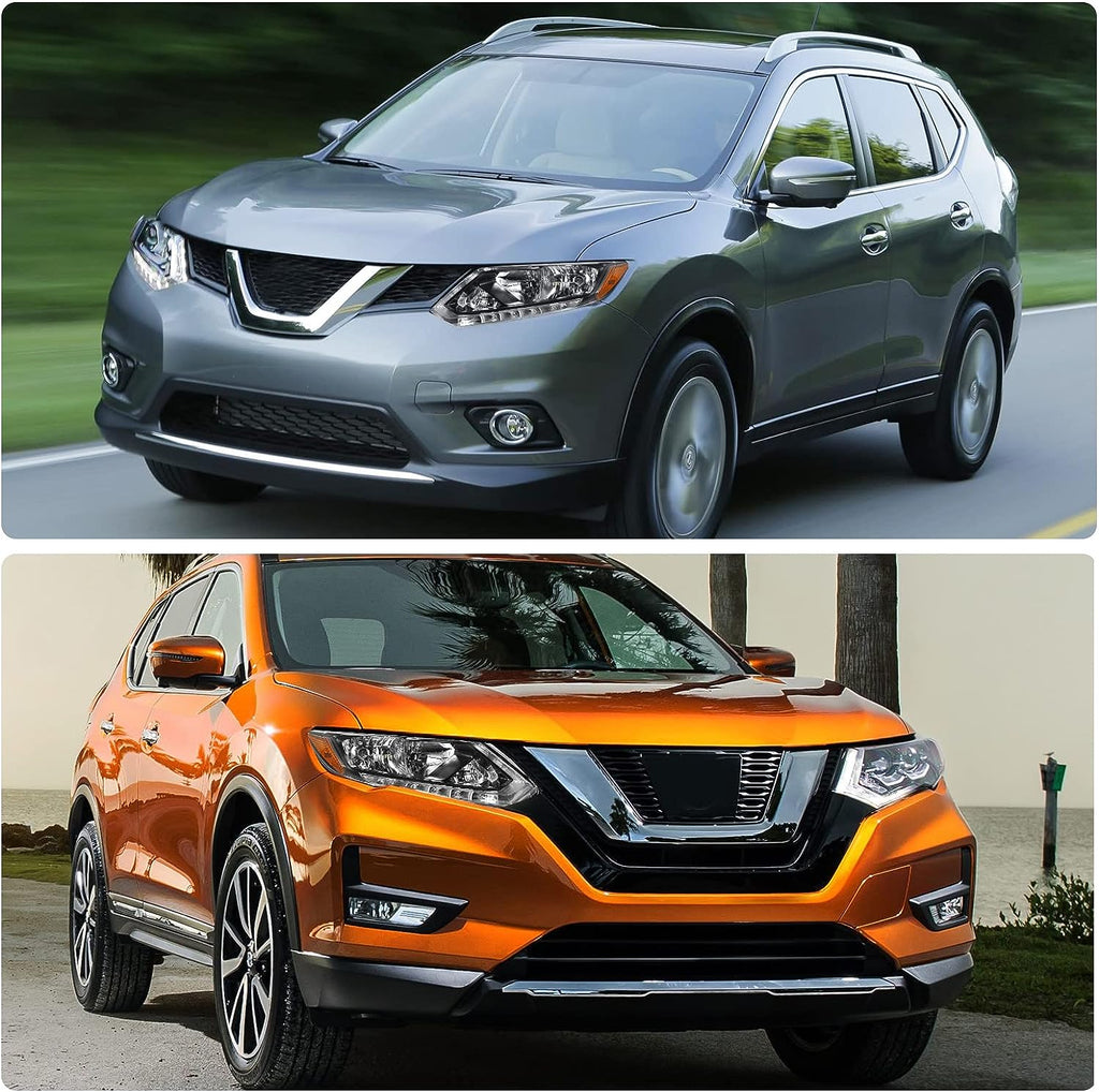 YITAMOTOR® Front Pair LED DRL Headlights Left Right Fit For 2014-2016 Nissan Rogue Headlamp