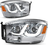 YITAMOTOR® For 2006-2008 Dodge Ram 1500 2006-2009 Ram 2500 3500 LED DRL Projector Headlight