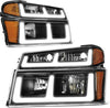 YITAMOTOR® Pair LED DRL Tube Headlights + Bumper Lights for 04-12 Chevy Colorado GMC Canyon
