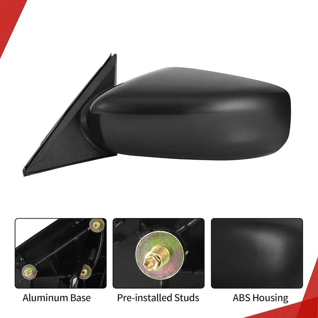 YITAMOTOR® Left Driver Side Mirror Door Mirror Compatible With 2014-2018 Altima, 2013 Altima (Sedan Only), Power Adjusting Non-Heated Non-Folding Rear View Mirror