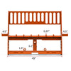 Accesorio de marco de horquilla para paletas naranja resistente de 45" para tractor de dirección deslizante 4500LB