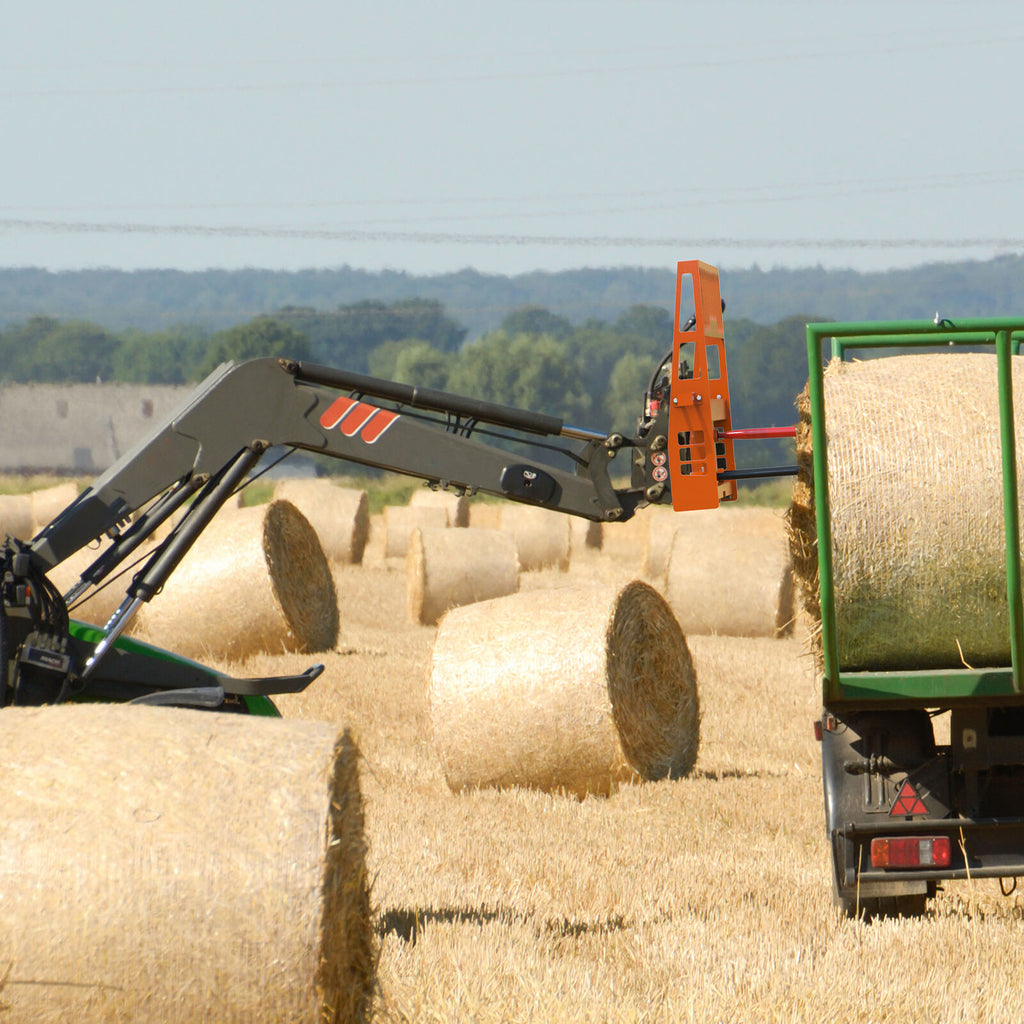 Accesorio de marco de horquilla para paletas naranja resistente de 45" para tractor de dirección deslizante 4500LB