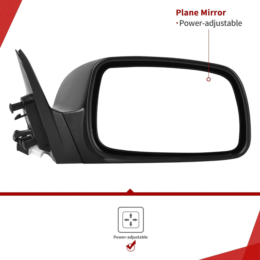 YITAMOTOR® Right Passenger Side Mirror Door Mirror Compatible With Toyota Camry 2007-2011 (USA Built Vehicle) Power Adjusting Non-Heated Non-Folding Rear View Mirror