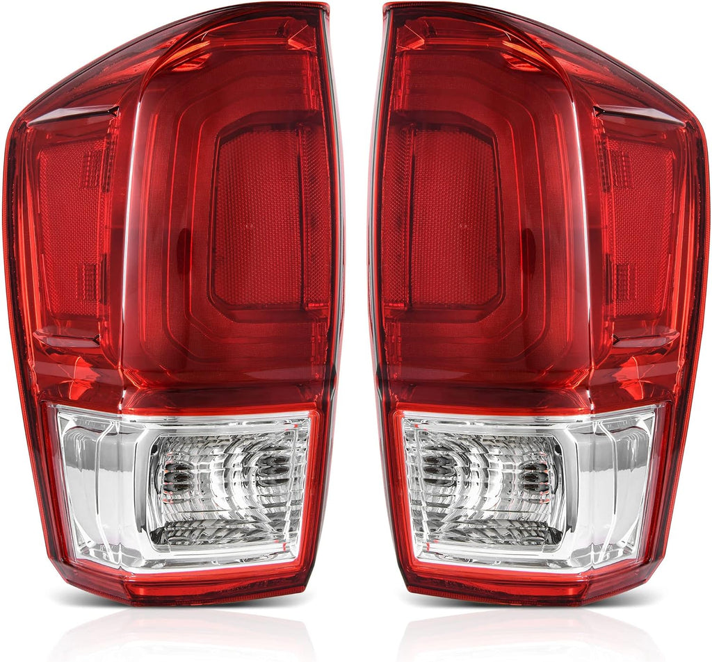 YITAMOTOR® Rear Taillight Tail Lamp Brake Lamp Compatible With 2016-2022 Tacoma OE Replacement - Passenger and Driver Side(Left and Right)