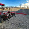 YITAMOTOR® 49" Hay Spear Attachment, 2000lbs Capacity Quick Attach for Bobcat Tractors & Skid Steer Loader with 1pc 49" Red Hay Spear & 2pcs 17" Black Stabilizer Spears Spike Fork Tine