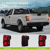 YITAMOTOR® Conjunto de luces traseras Lámparas de freno traseras de repuesto para Ford F150 2015-2020, NO compatible con LED de fábrica, lado del pasajero y del conductor