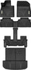 YITAMOTOR® Tapetes para Hyundai Palisade 2020-2024 con asientos individuales de segunda fila, tapete para maletero trasero con respaldo, tapete de repuesto para accesorios Hyundai Palisade Tapetes TPE para todo clima, color negro