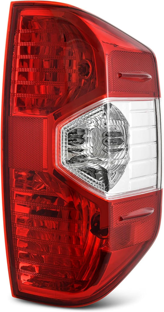 YITAMOTOR® Tail Lights Assembly Compatible with 2014-2021 Toyota Tundra, Red Clear OE Replacement Taillights - Passenger Side
