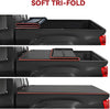YITAMOTOR® Soft Tri-fold Truck Bed Tonneau Cover Compatible with 2020 2021 2022 2023 2024 Jeep Gladiator JT w/or w/o Trail Rail System 5ft Bed, Reflective Strip Style