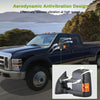 YITAMOTOR® 1999-2007 Ford F250 F350 F450 F550 Super Duty Espejos de remolque eléctricos con calefacción y señal de giro ámbar