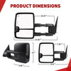 Chevy Silverado Towing Mirrors Dimension