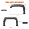 YITAMOTOR® 2014-2018 Chevy Silverado 1500; 2015-2019 Silverado 2500 3500 HD Fleetside(6.5' & 8' Bed) Fender Flares