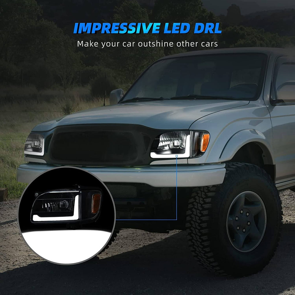 LED DRL 2001-2004 Toyota Tacoma Headlight Assembly