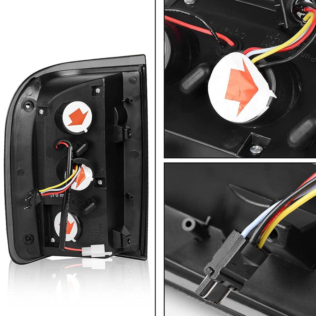 YITAMOTOR® 2001-2005 Ford Ranger Smoke Housing Headlights + Smoke Lens Taillights Combo - YITAMotor
