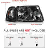 YITAMOTOR® 2001-2005 Ford Ranger Smoke Housing Headlights + Smoke Lens Taillights Combo - YITAMotor