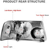 YITAMOTOR® 2001-2005 Ford Ranger Smoke Housing Headlights + Smoke Lens Taillights Combo - YITAMotor