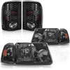 YITAMOTOR® 2001-2005 Ford Ranger Smoke Housing Headlights + Smoke Lens Taillights Combo - YITAMotor