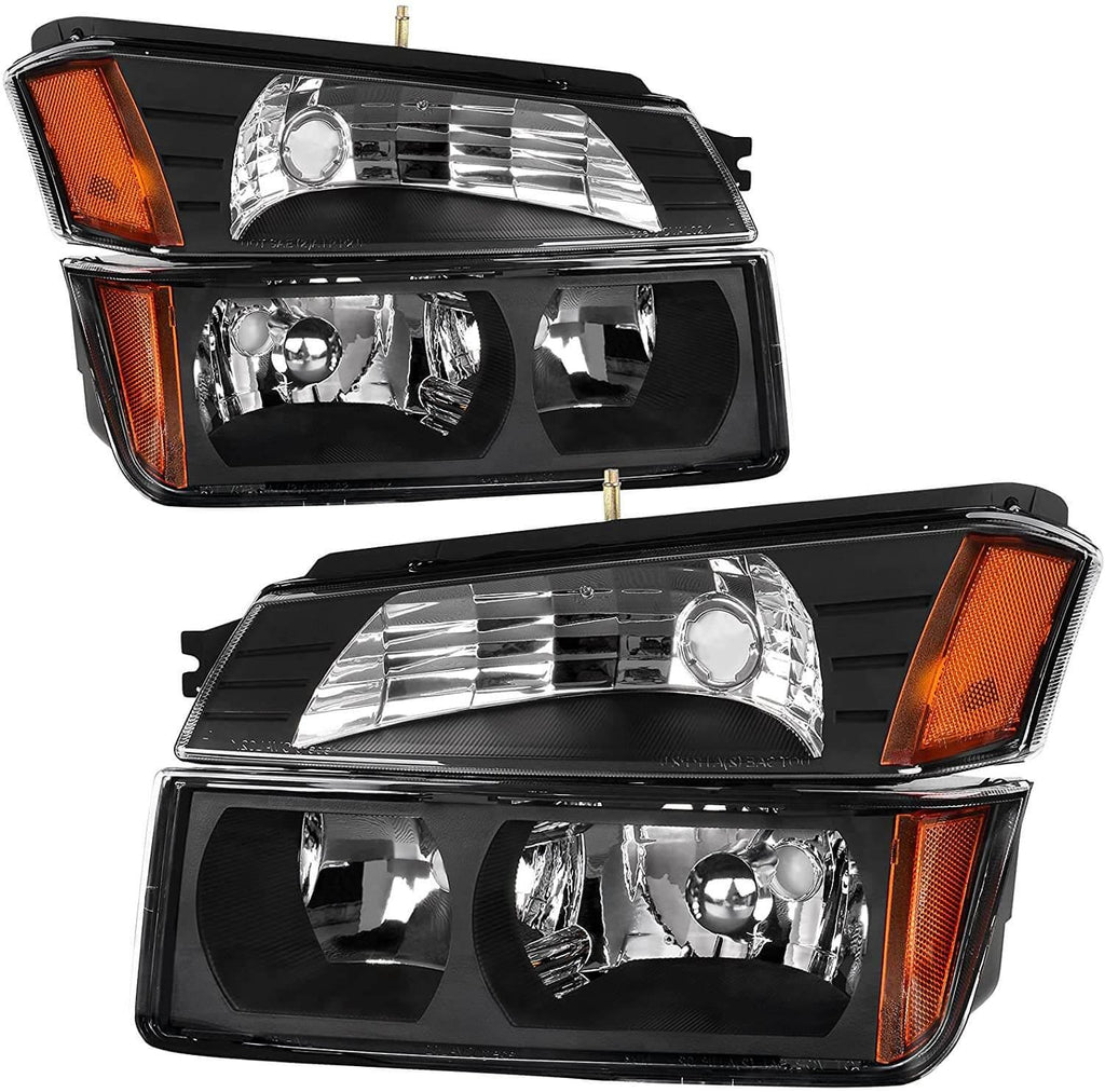 Headlights for 2002-2006 Chevrolet Avalanche with BODY CLADDING