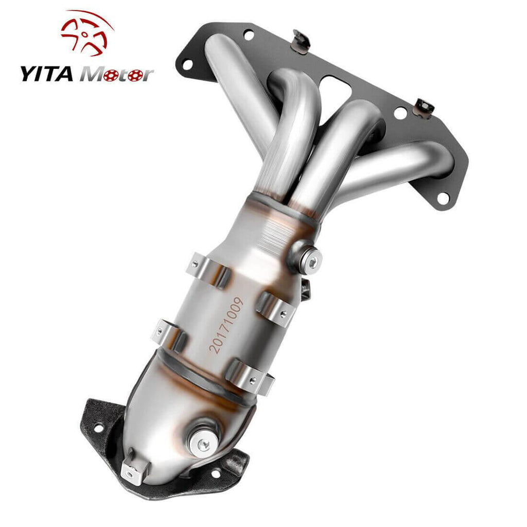 YITAMOTOR® 2002-2006 Nissan Altima 2.5L Front & Rear Catalytic Converter Set Stainless Steel High Flow Series - YITAMotor