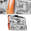 YITAMOTOR® 2003-2006 Chevy Silverado Chrome Replacement Headlights + Taillights Combo - YITAMotor