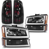 2003-2006 Chevrolet Silverado LED DRL Headlights + Smoke Lens Taillights