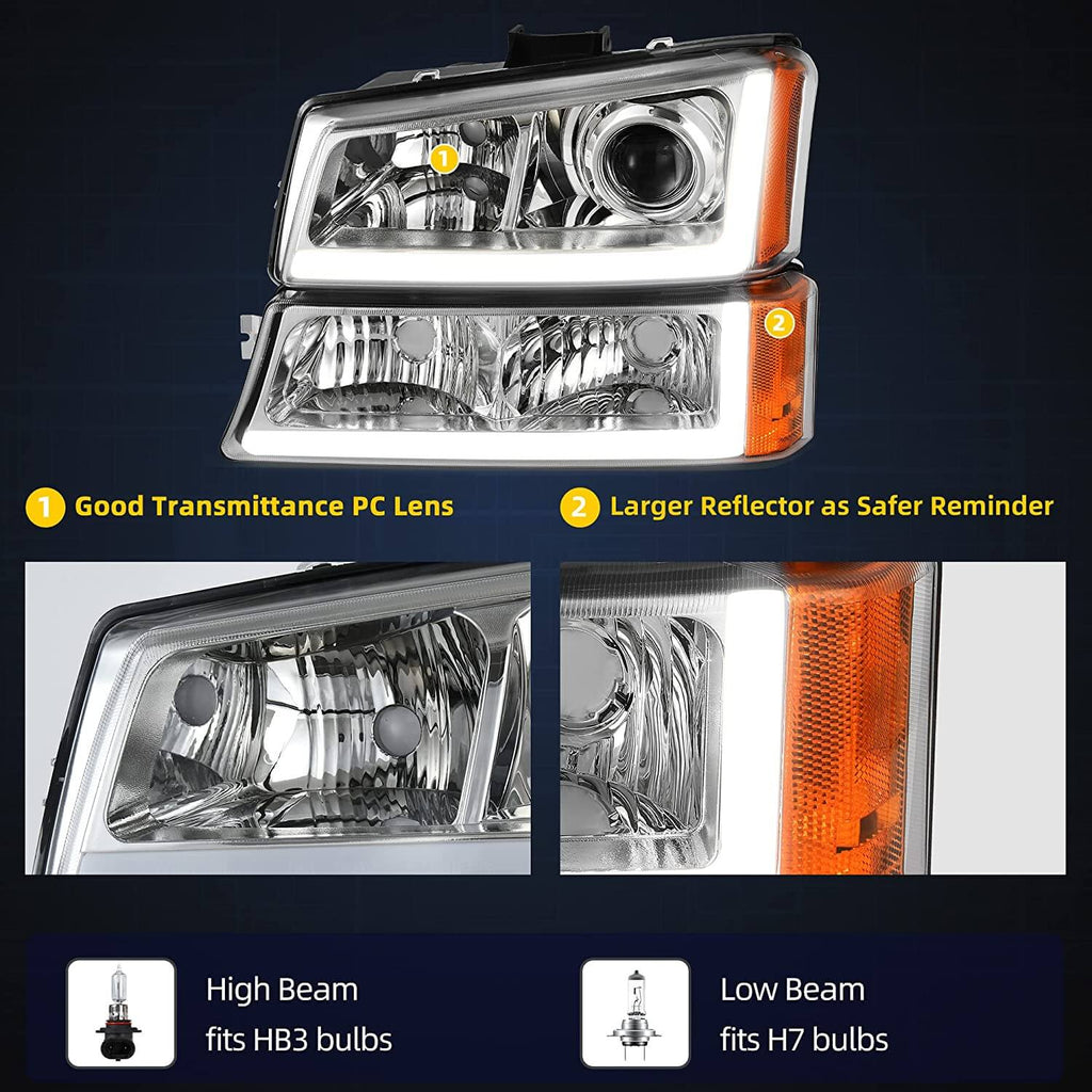 Sequential Turn Light 2003-2006 Chevy Silverado headlights
