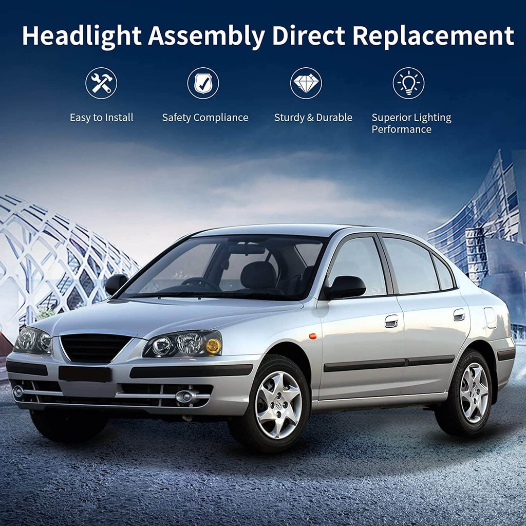 2004-2006 Hyundai Elantra Headlight Assembly
