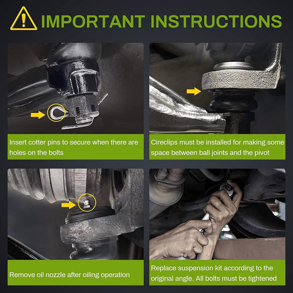 YITAMOTOR® Front Upper & Front Lower Control Arm Kit 2004-2007