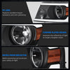 YITAMOTOR® LED DRL Headlight Assembly Replacement for 2004-2008 Ford F150 F-150 Headlamps w/Sequential Turn Signal Clear Lens Black Housing Pair Set