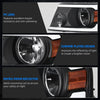 YITAMOTOR® LED DRL Headlights For 2004-2008 Ford F-150 F150 Black Housing Headlamp LH+RH