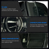 YITAMOTOR® Conjunto de faros delanteros de tubo LED Switchback compatible con par de repuesto de faros delanteros Ford F150 F-150 DRL 04-08 con lente ahumada de luz diurna