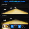 YITAMOTOR® 2004-2008 Ford F150 DRL Switchback LED Conjunto de faros delanteros de tubo Reflector transparente