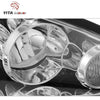YITAMOTOR® 2005-2006 Toyota Camry LE SE XLE Chrome Headlights Assembly with Amber Reflector(Driver and Passenger Side) - YITAMotor