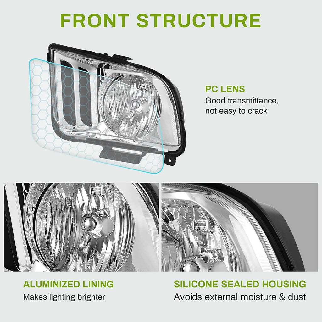 2005-2009 Ford Mustang Headlights