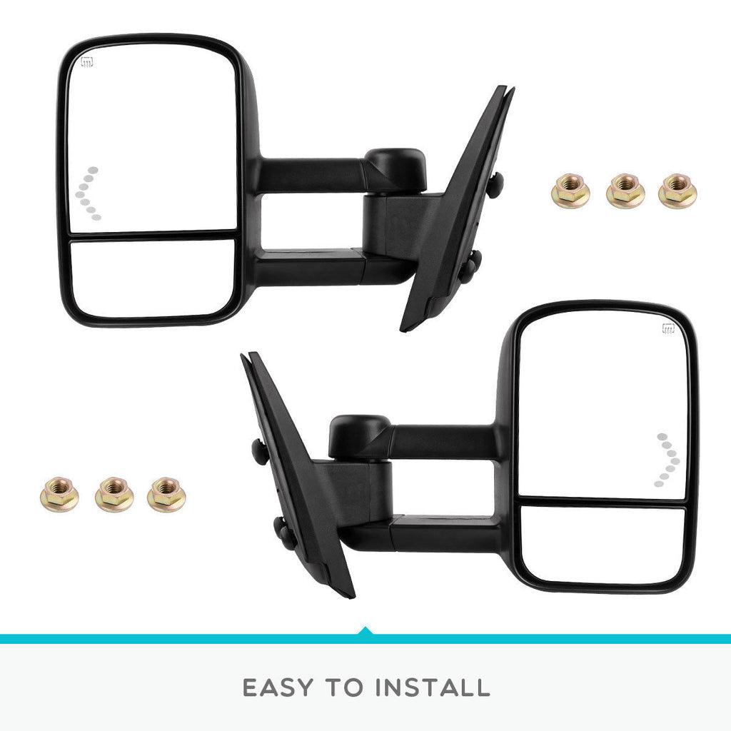 Towing Mirrors for 07-13 Chevy Silverado Installation